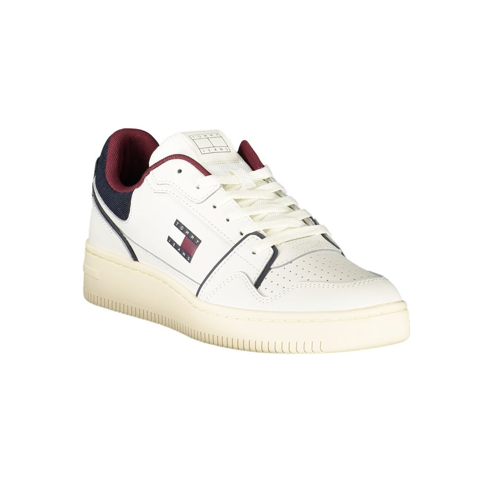 Tommy Hilfiger White Leather Men Sneaker