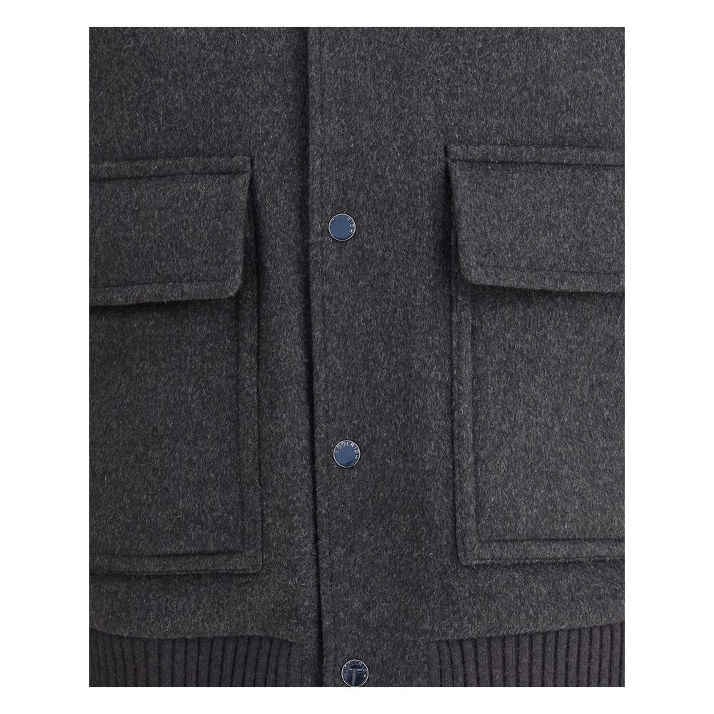 Woolrich Gray Polyester Bomber