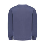 Norway 1963 Blue Cotton Men Sweater back view showcasing the rich blue hue and comfy cotton blend for classic style.
