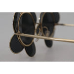 Dolce & Gabbana DG2201 Black Lens Gold Frame LIMITED EDITION Sunglasses