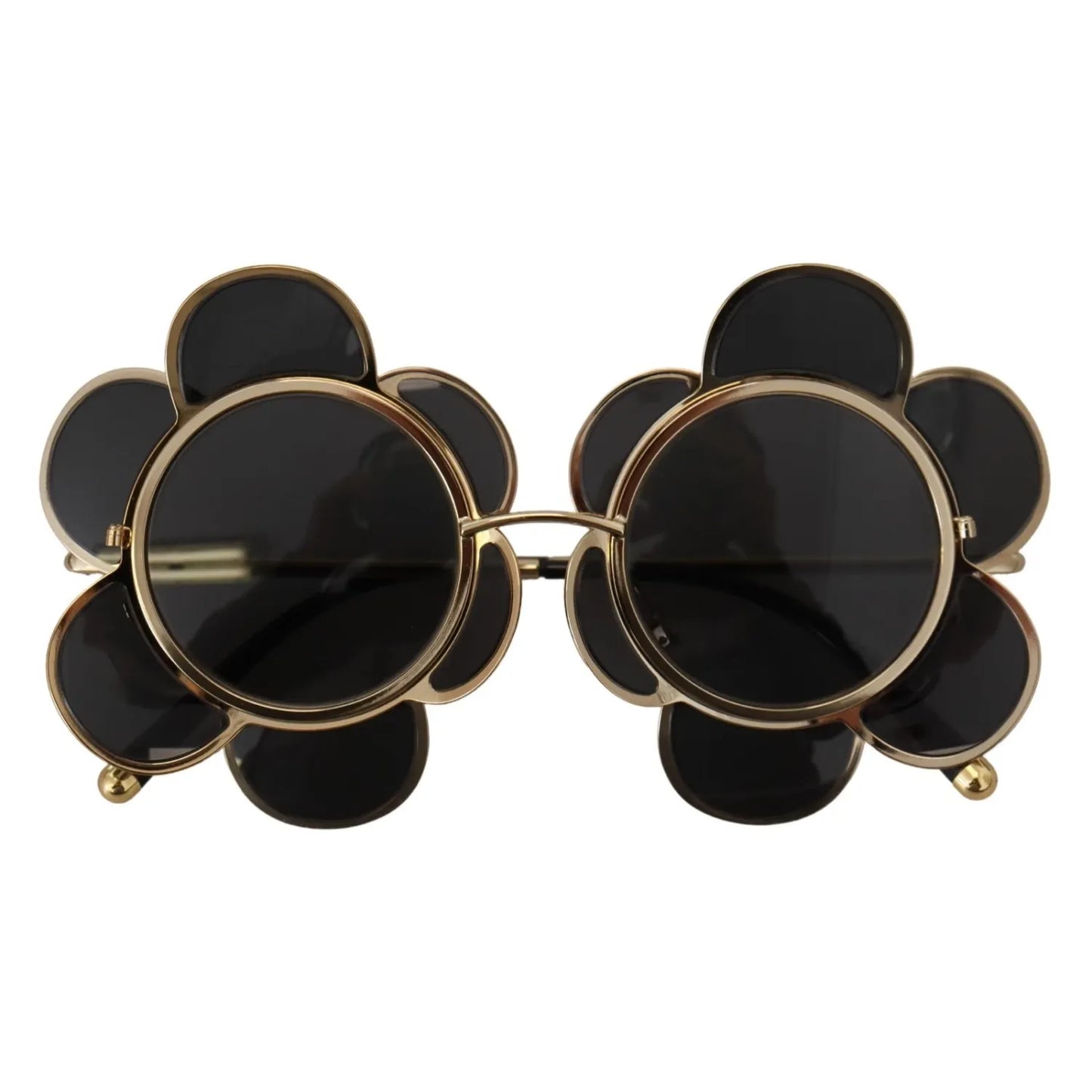 Dolce & Gabbana DG2201 Black Lens Gold Frame LIMITED EDITION Sunglasses