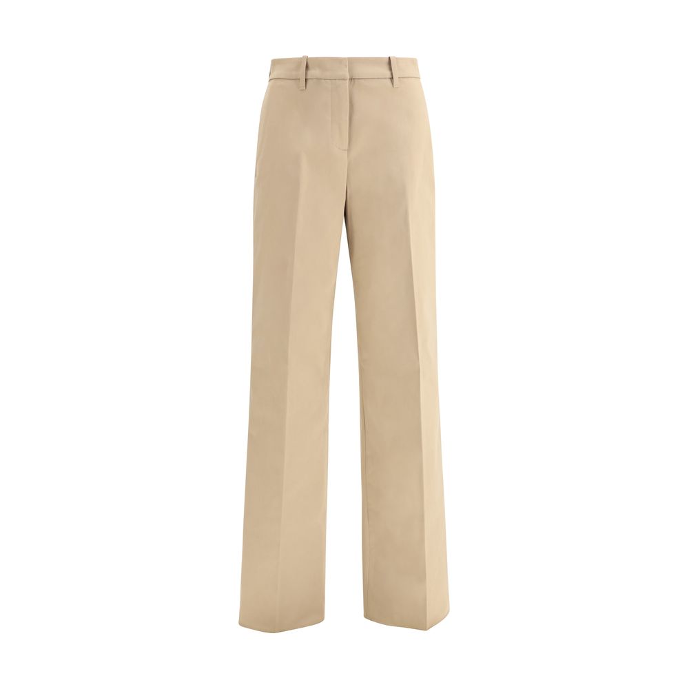 True Royal Beige Cotton Casual Pants
