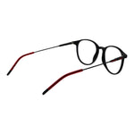 Hugo Boss Black Men Glasses Frame in acetate with full-rim panto style, demo lenses, spring hinges, and 48-18-145 size.