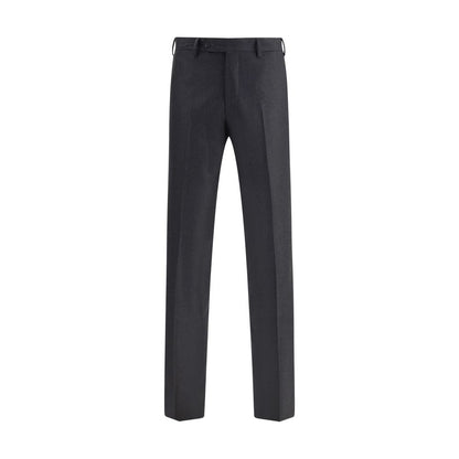 Germano Gray Fleece Wool Dress Pants