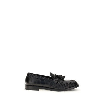 Fratelli Rossetti Black Rubber Slip-On Loafers