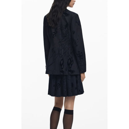 Desigual Black Polyester Jackets & Coat