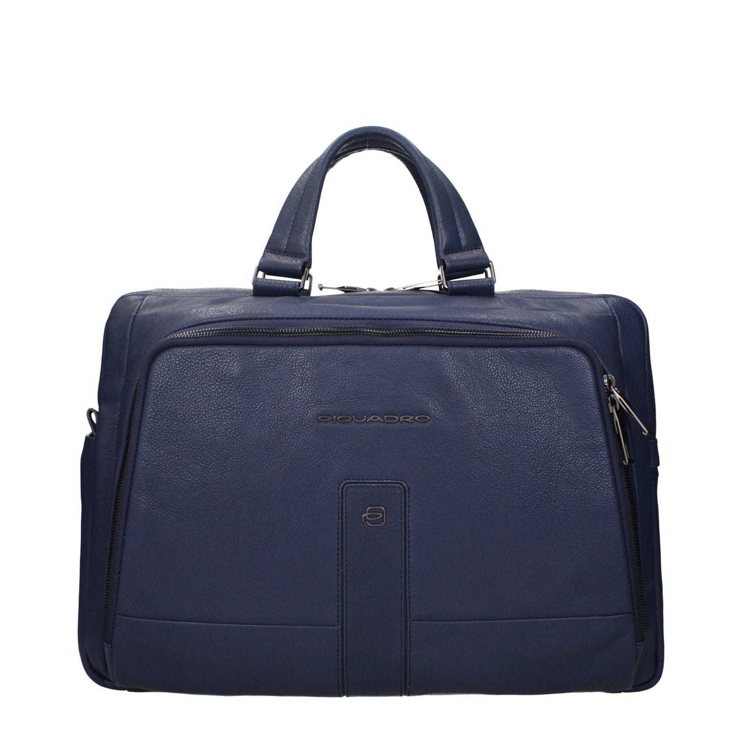 Piquadro Blue Leather Business And Laptop Bag