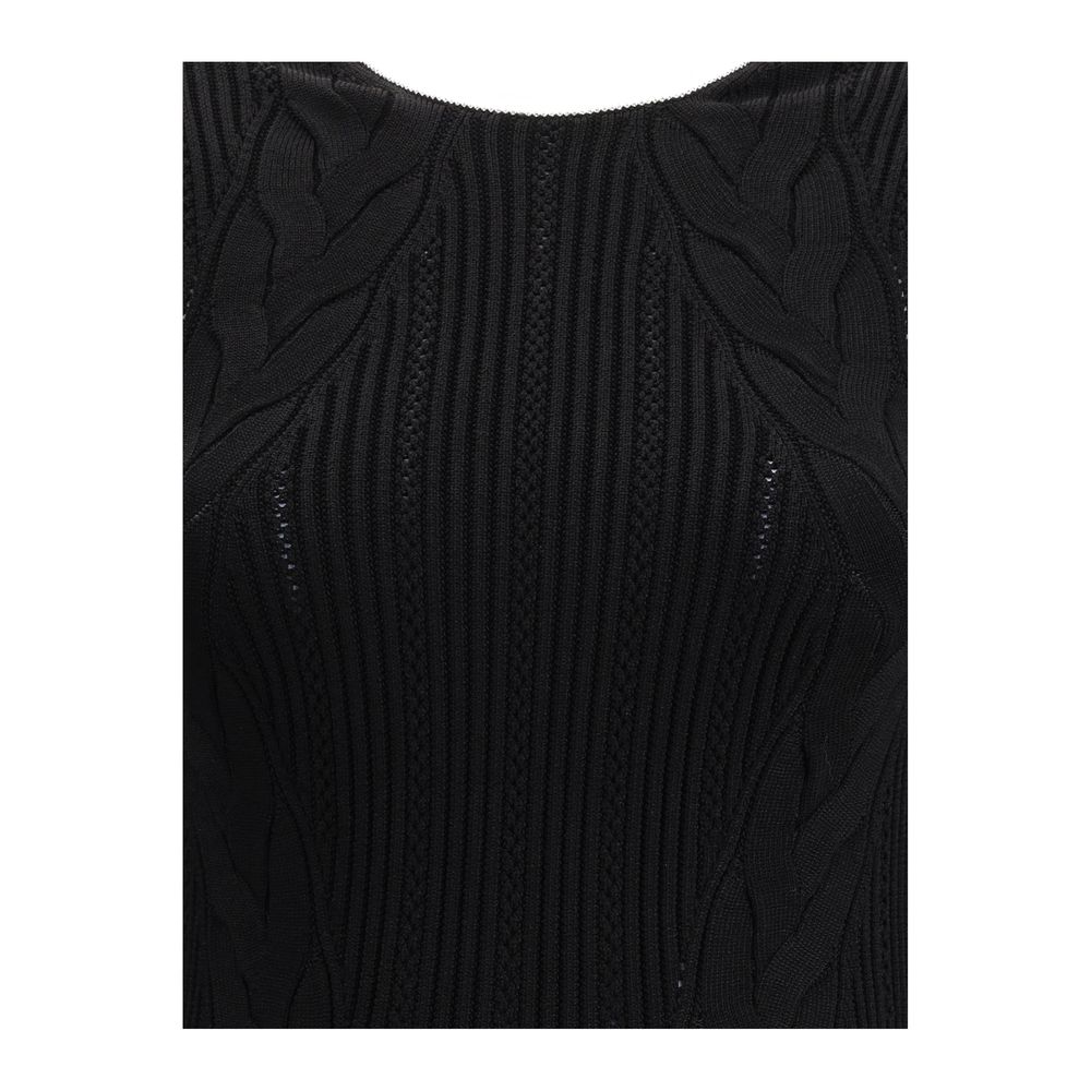 Balmain Black Viscose Casual Dress