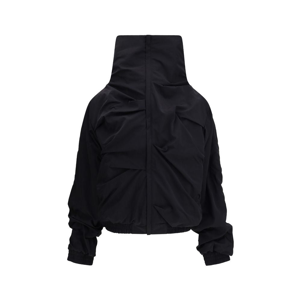 ALAINPAUL Black Polyamide Full-Length Jacket