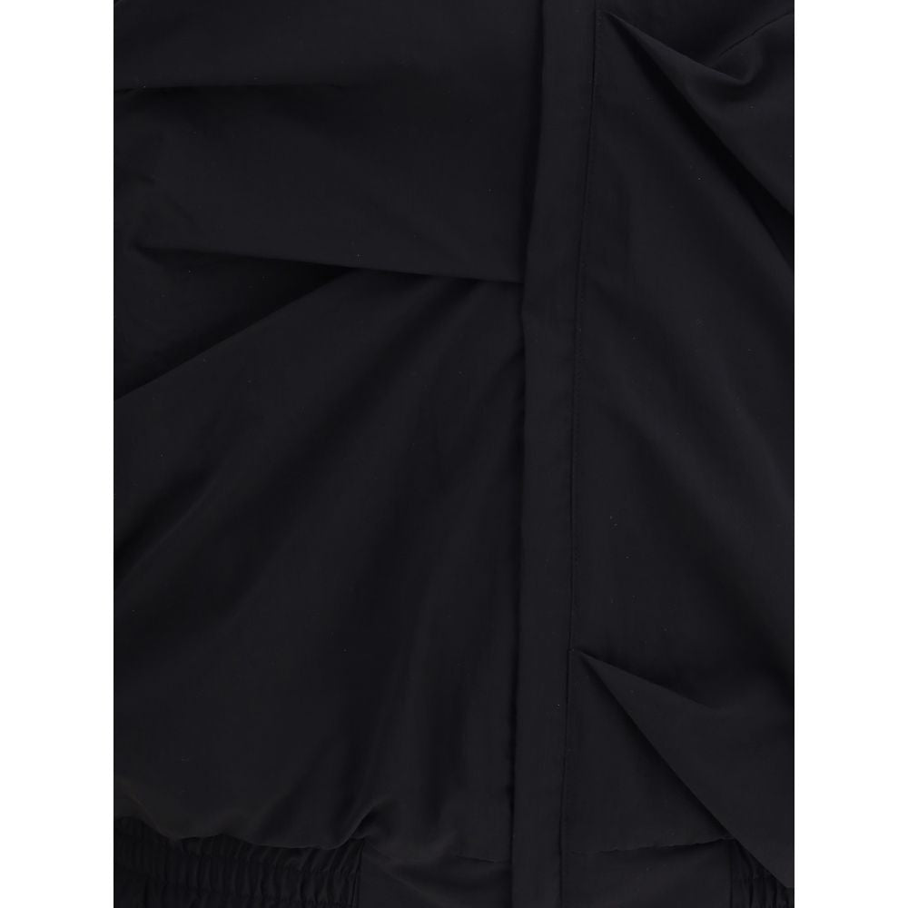 ALAINPAUL Black Polyamide Full-Length Jacket
