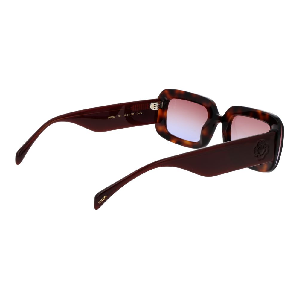 Maje Brown Women Sunglass with acetate full-rim frame and gradient lenses, offering 100% UVA & UVB protection, size 60-17-140.