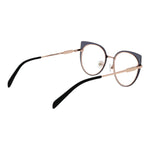 Emilio Pucci Rose Gold Women Glasses Frame, cat eye style, metal full-rim with demo lenses, 51-19-140 size, includes branded case.