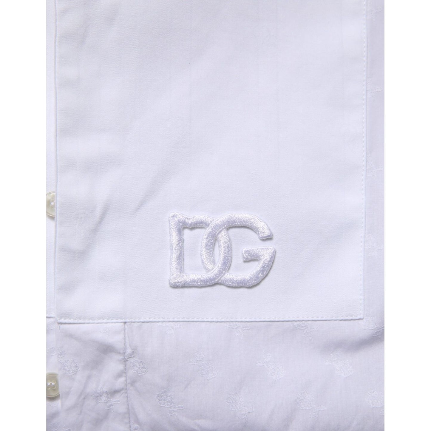 Dolce & Gabbana White Cotton MARTINI Bib Formal Dress Shirt