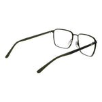 Fila Blue Men Glasses Frame in full-rim square style with rubber material, demo lenses, and no spring hinge, ideal for men.