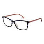 Lozza Multicolor Women Glasses Frame in full-rim square design with cellulose acetate material, demo lenses, and multicolor frame.