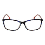 Lozza Multicolor Women Glasses Frame in cellulose acetate, full-rim, square style, size 53-15-135, demo lenses, no spring hinge.