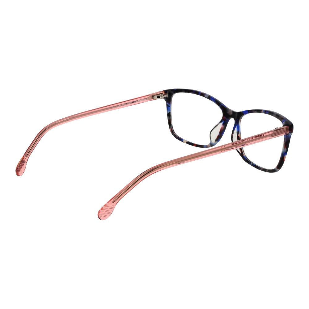 Lozza Multicolor Women Glasses Frame, cellulose acetate full-rim, square style with demo lenses, 53-15-135 size