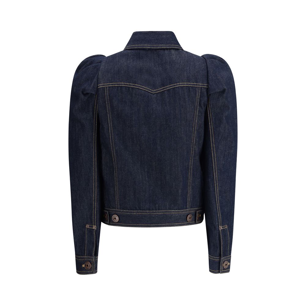 Alexander McQueen Blue Cotton Denim Jacket