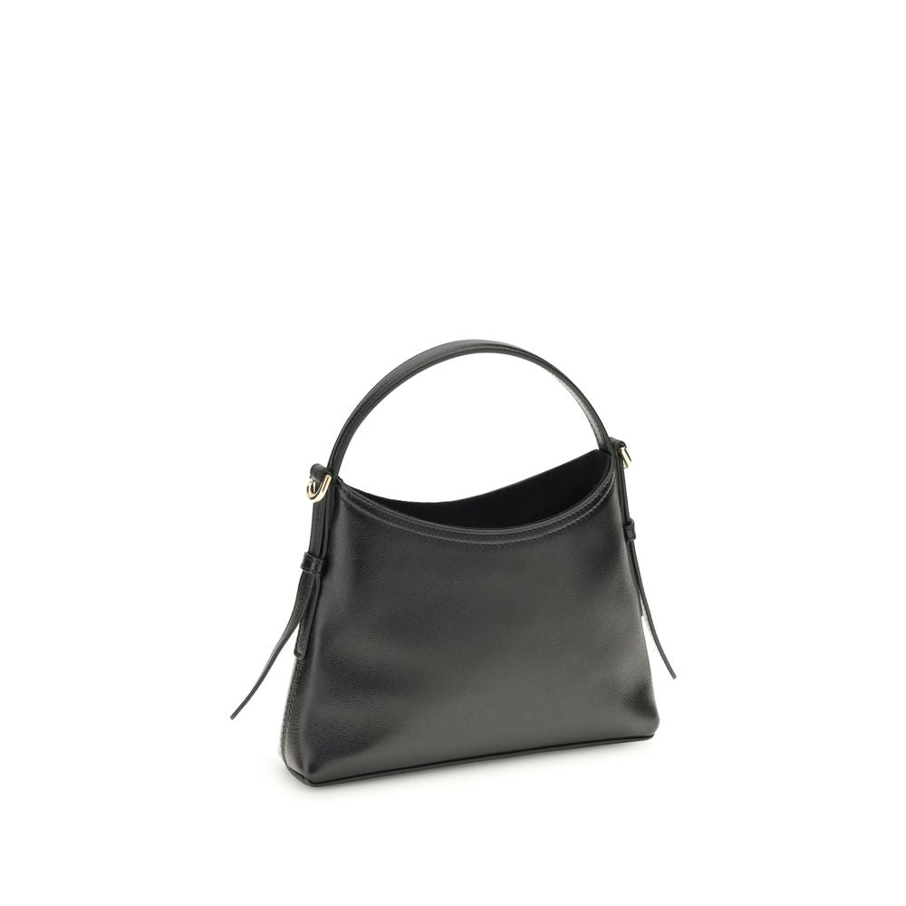 Givenchy Black Calf Leather Bos Taurus Handbag with shoulder strap and gold-tone details.