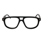 Lozza Black Men Glasses Frame with full-rim black cellulose acetate, size 55-18-145, styled in aviator design.