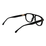 Lozza Black Men Glasses Frame in aviator style with full-rim black cellulose acetate and demo lenses, size 55-18-145.