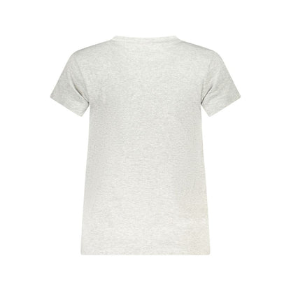Pepe Jeans Gray Cotton Women T-Shirt
