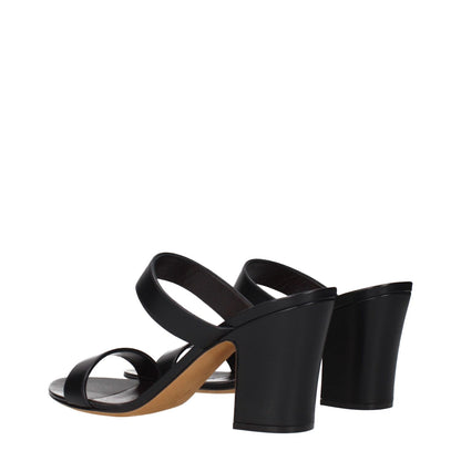 Alt Tag: The Row Black Leather Stiletto Heel Sandals featuring open toe design and stylish heel, MPN F1595SL3BLK, perfect for formal occasions.