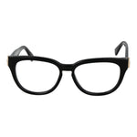 Longchamp Black Women Glasses Frame, full-rim acetate style with demo lenses, size 52-15-140, includes branded case.