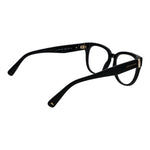 Longchamp Black Women Glasses Frame in acetate full-rim style, featuring demo lenses with a 52-15-140 size and Panto design.