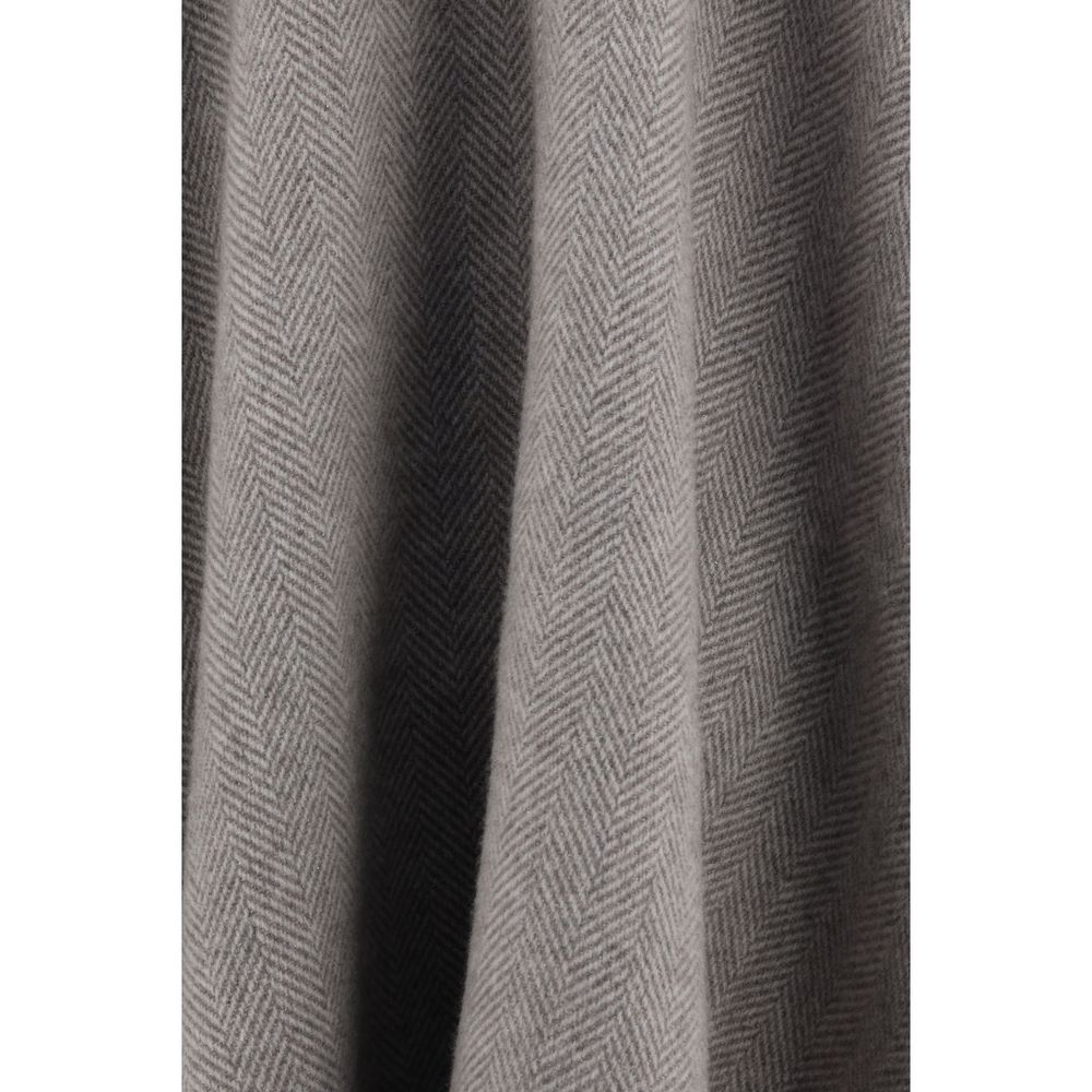 Brunello Cucinelli Brown Reversible Cashmere Poncho
