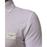 Dolce & Gabbana White Collared Short Sleeves Polo Men T-shirt