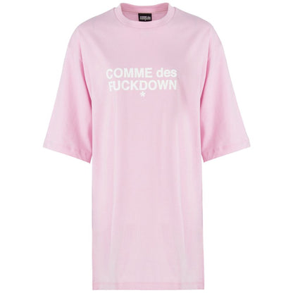 Comme Des Fuckdown Pink Cotton Women Dress