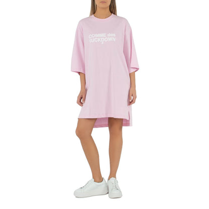 Comme Des Fuckdown Pink Cotton Women Dress