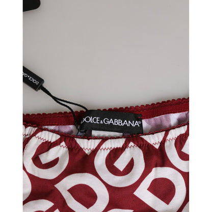 Dolce & Gabbana Bordeaux DG Logo Slip Bottom Brief Underwear
