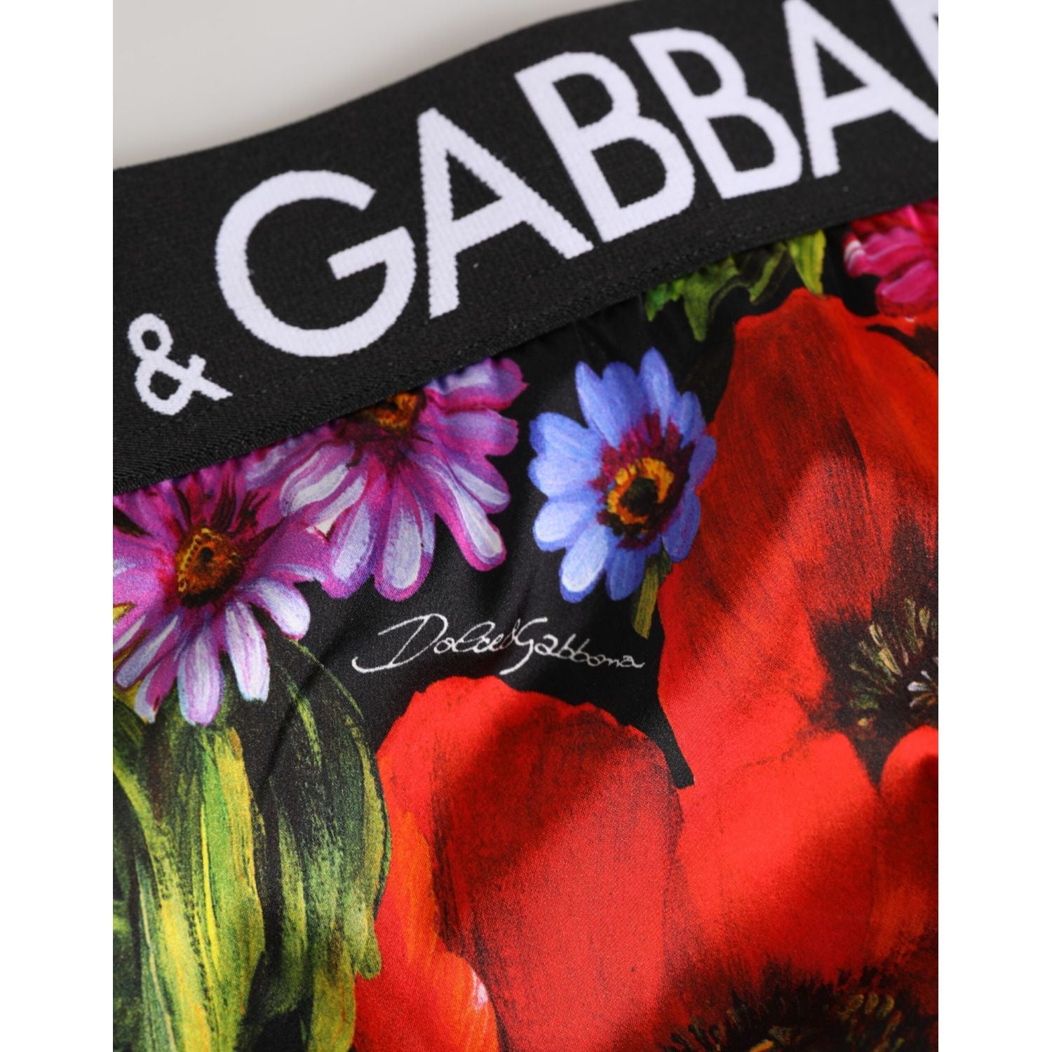 Dolce & Gabbana Multicolor Floral Print High Waist Panty Underwear