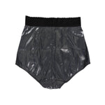 Dolce & Gabbana Gray Silk Stretch Slip Girdle Panty Underwear with a sleek design for a comfortable, flattering fit, made in Italy.