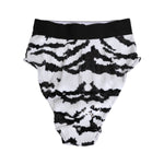 Dolce & Gabbana Black White Sequin High Waist Panty Underwear with elegant design and bold sequins for a stylish silhouette.