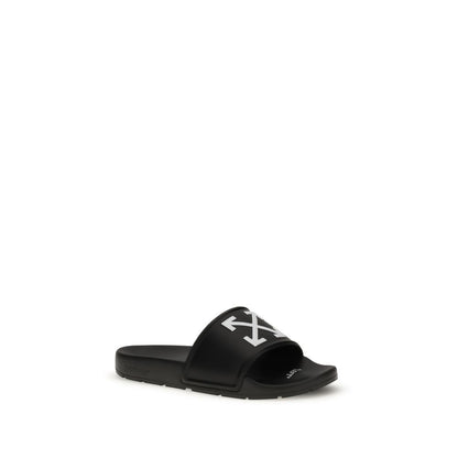 Off-White Black Polyethylene Sandals