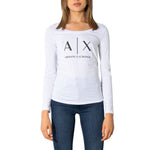 Armani Exchange White Cotton Long Sleeve