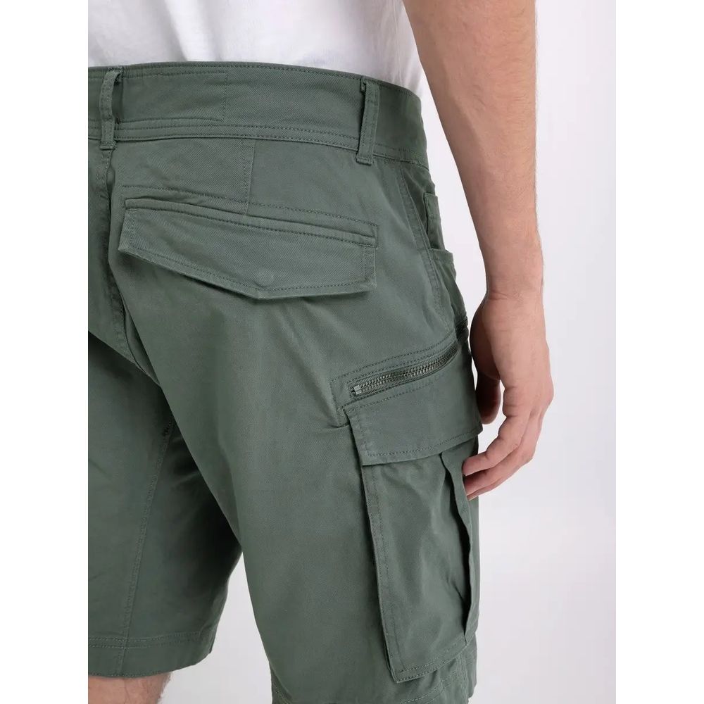 Replay Green Cotton Bermuda Shorts