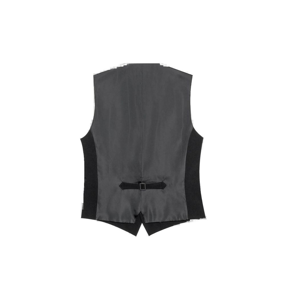 Antony Morato Black Polyester Waistcoat