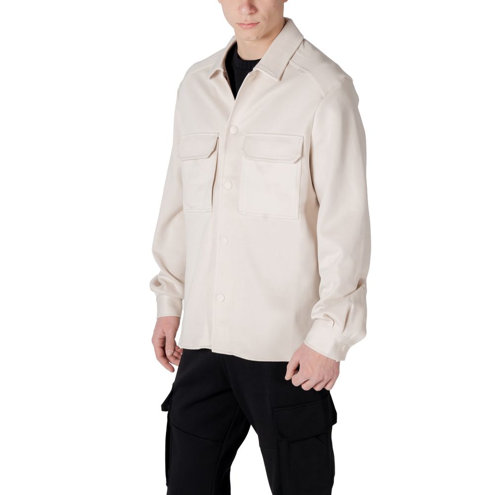 Antony Morato Cream Cotton Sweatshirt