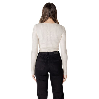 Only Beige Marabou Sweatshirt