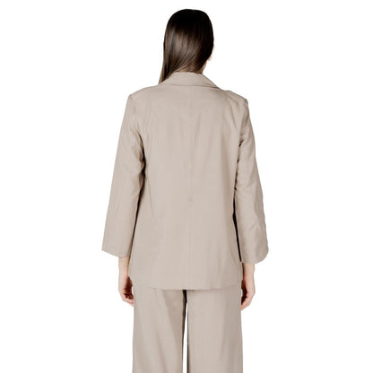Only Beige Viscose Blazer
