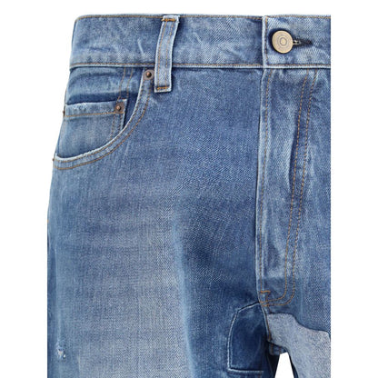 Margiela Blue Cotton Jeans Denim