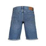 Back view of Tommy Hilfiger Blue Cotton Short with five pockets and embroidered logo