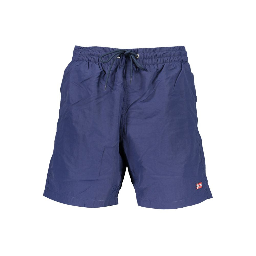 Norway 1963 Blue Polyamide Swimwear with elastic waistband and pockets