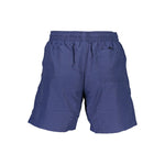 Norway 1963 Blue Polyamide Swimwear with elastic waistband, laces, two pockets, back pocket, and contrasting details.