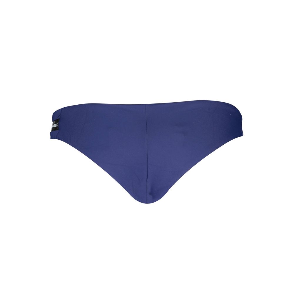 Karl Lagerfeld Blue Elastane Swimwear with lined interior and contrasting details.