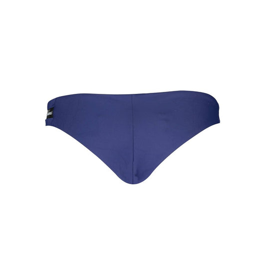 Karl Lagerfeld Blue Elastane Swimwear with lined interior and contrasting details.